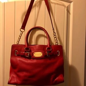 Red Michael Kors purse